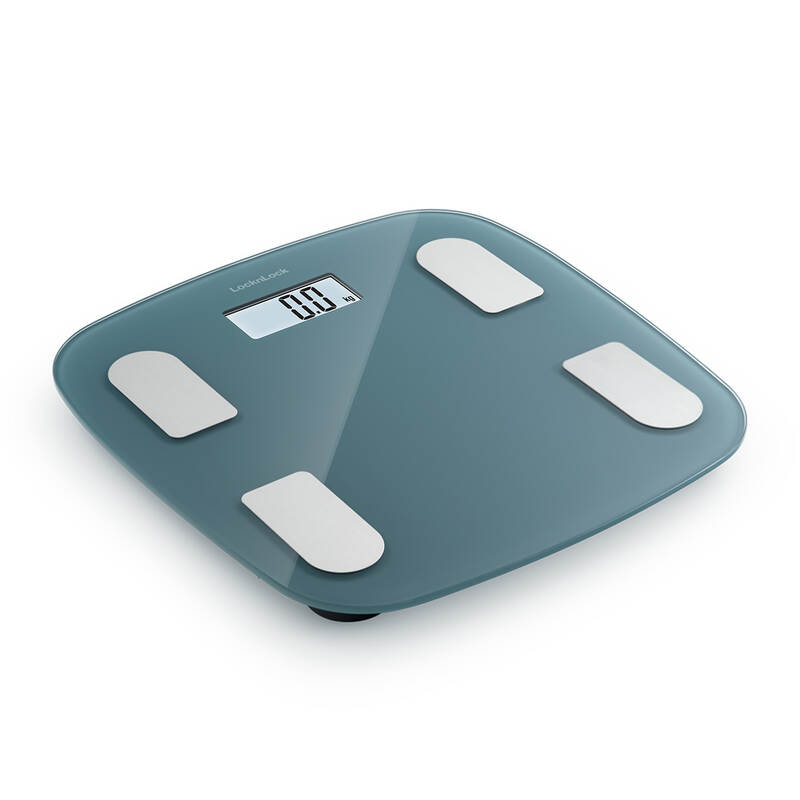 Cân Sức Khỏe Điện Tử LocknLock Body Fat Scale 310x300x21mm, 180Kg - 2 Màu (Đen, Xanh Dương) - ENC541 image number null